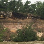 High water cliffs collapse Eisenhower 5-19-2015