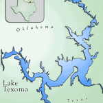 Lake Texoma map