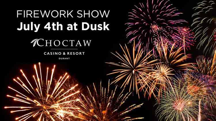 Choctaw Casino Fireworks Show