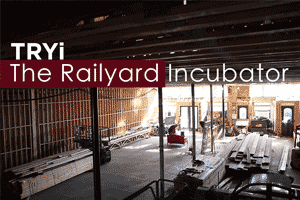 Interior of the Railyard food court