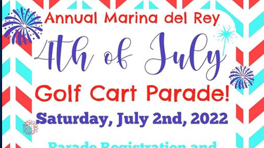 Marina del Rey golf cart parade