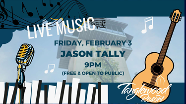 Jason Tally at Tower Whiskey Bar Feb 3rd