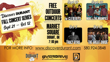 Durant Fall Concert Series 2023 Edited
