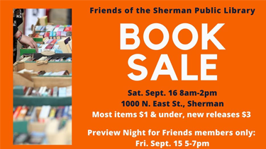 Sherman Library Book Sale