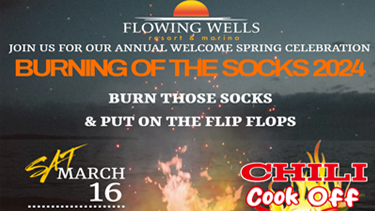 Burning of the Socks at Flowing Wells Resort