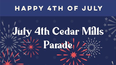 Cedar Mills 4th of July parade