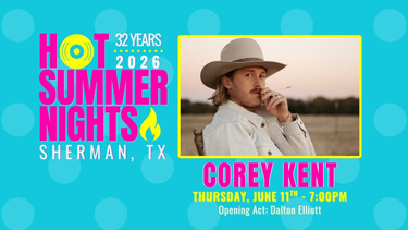 Corey Kent Hot Summer Nights 2026
