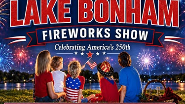 Lake Bonham July 4th fireworks show